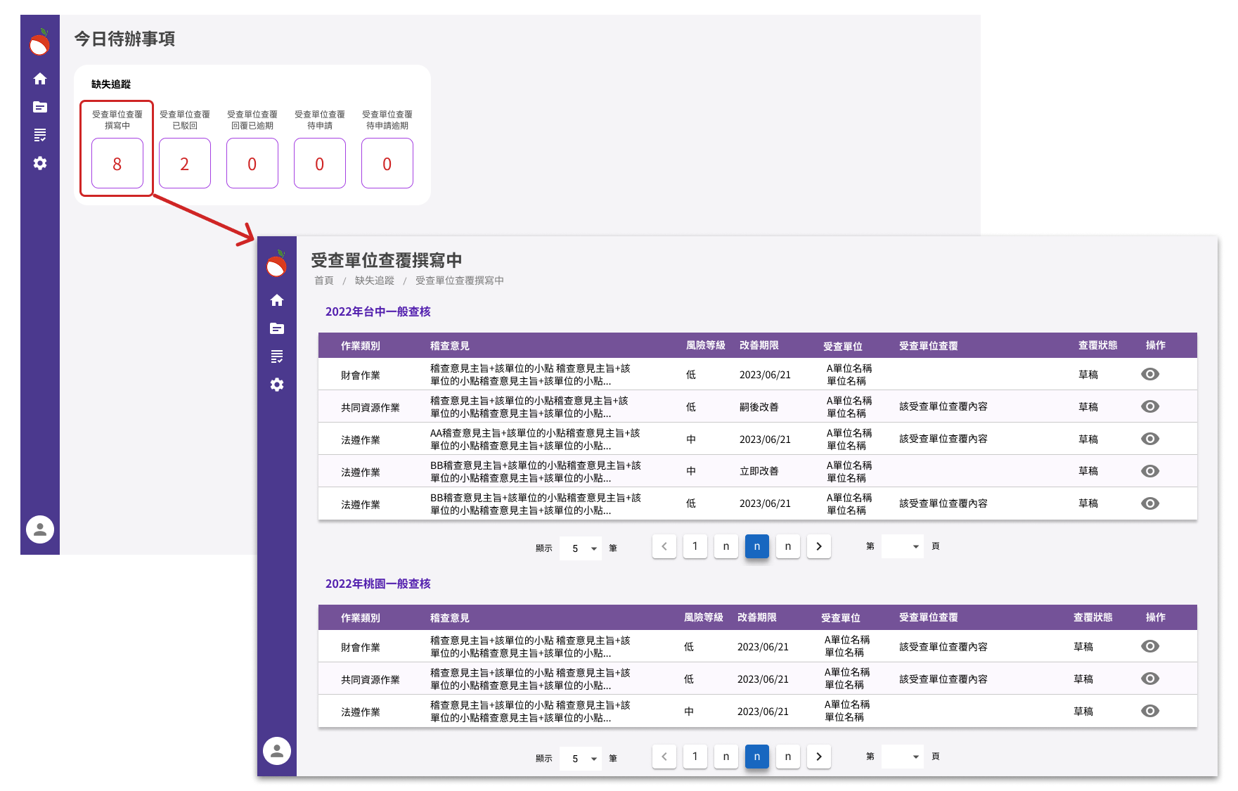 Audit System — Deficiency Tracking